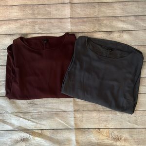 Ann Taylor Womend Long Sleeve Shirts *set of 2*